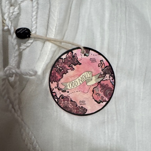 Odd Molly NWT Women’s White Easy Steppin’ Dress Size 1 - US Size S - Picture 4 of 7